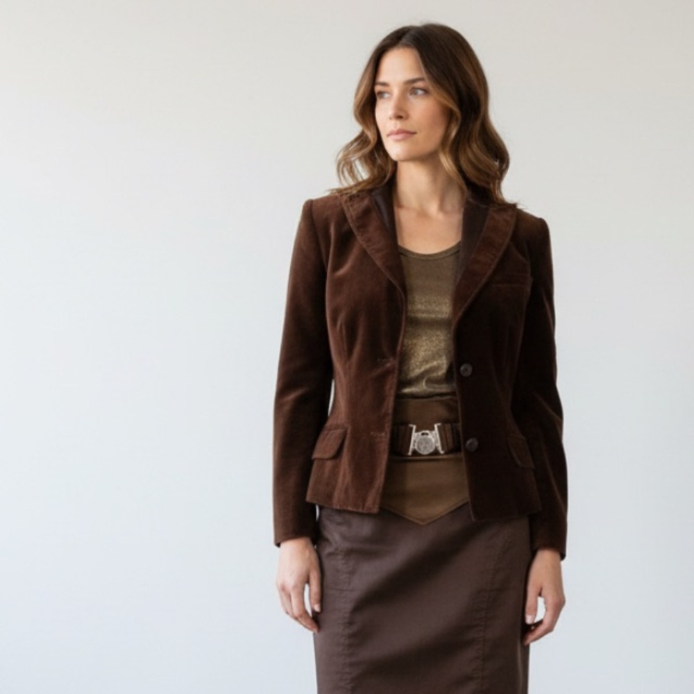 Vintage Philosophy Di Alberta Ferretti Velvet Blazer